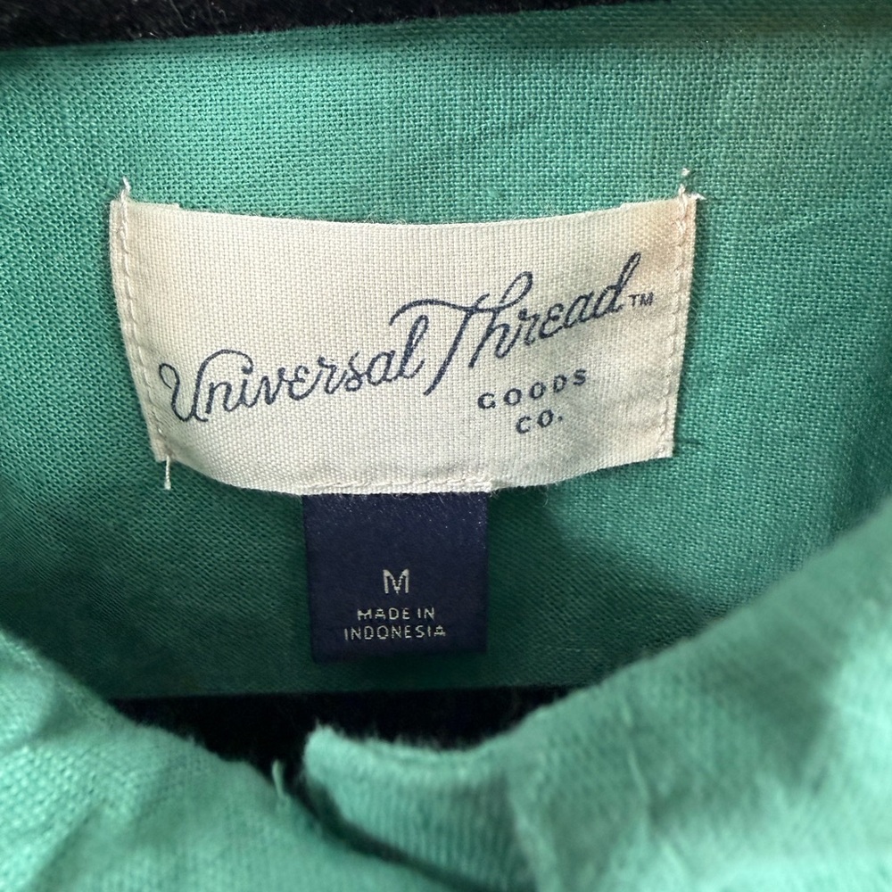 EUC Universal Thread Green Oversized Shirt Dress - Picture 7 of 10